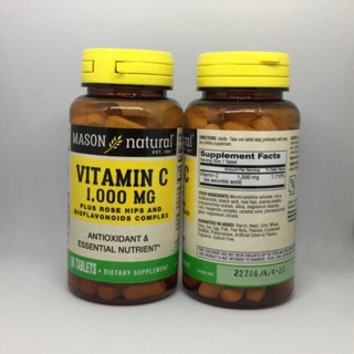 Mason Natural, Vitamin C, 1,000 mg, 90 Tablets