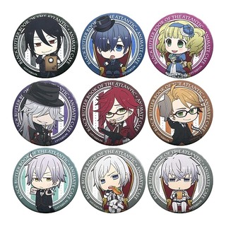 Kuroshitsuji ~Book of the Atlantic~ x Animate Cafe Trading Badge ครบเซ็ต 9 แบบ