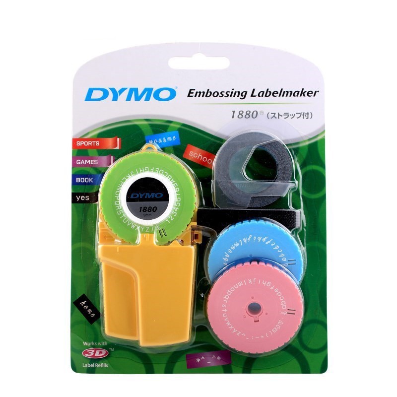 Dymo 1880 เครื่องทําฟองสบู่ด้วยตนเองและเทปฉลากสําหรับ 9 มม.3D นูนป้าย PVC สําหรับ Dymo DIY เครื่องพิ