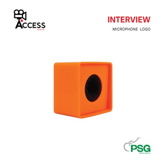 ACCESS INTERVIEW MICROPHONE LOGO - Orange