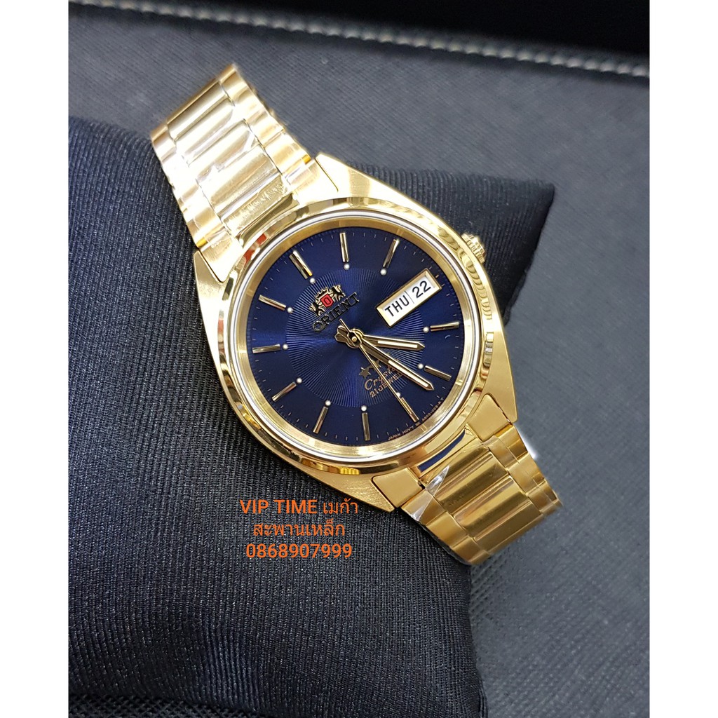 นาฬิกาผู้ชาย เรือนทอง Orient Three Star Automatic รุ่น AB00004D รับประกันศูนย์บ.สหกรุงทอง 1 ปี