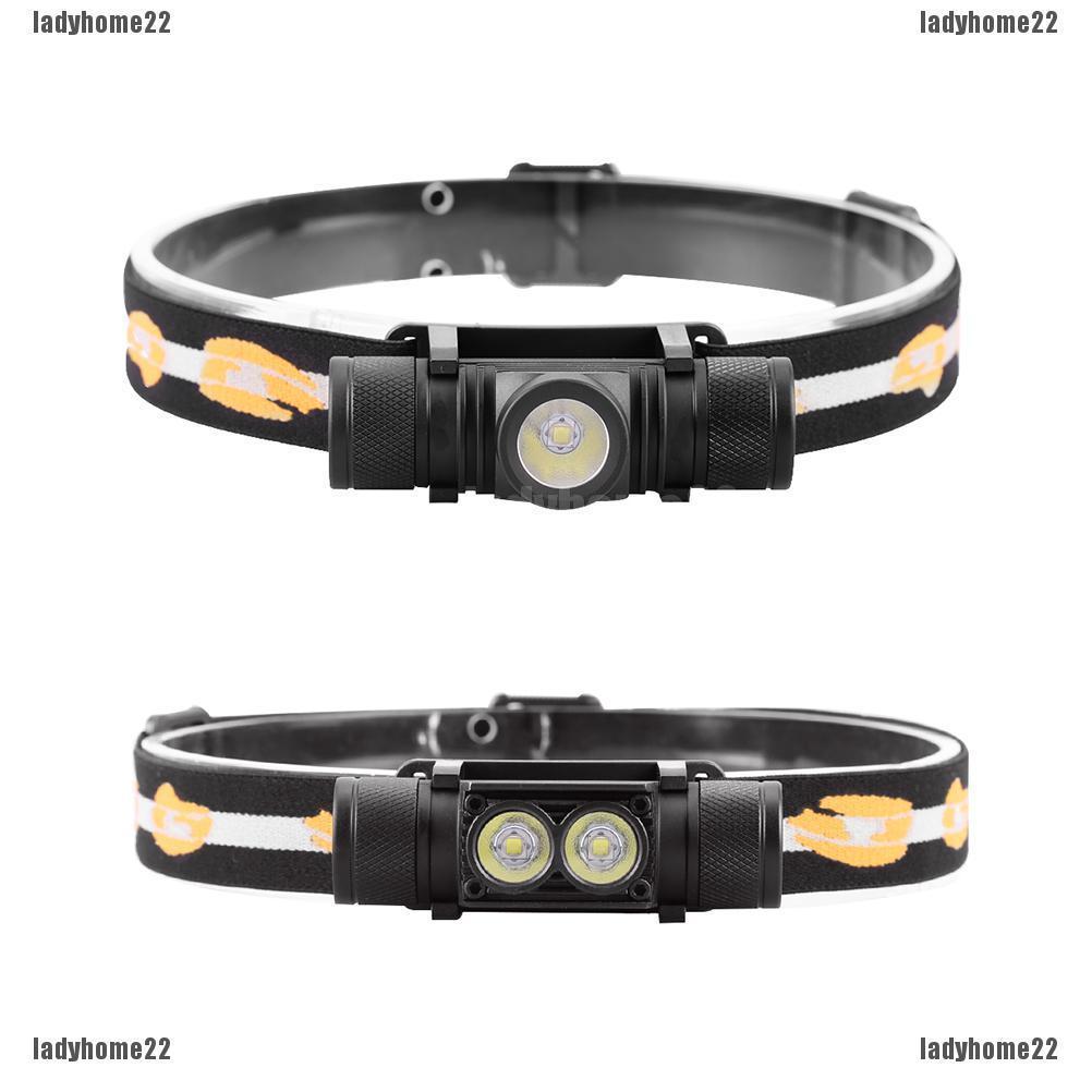 ✿Lh&amp; ไฟฉายติดศีรษะ กันน้ํา USB XM L2/T6 LED 18650