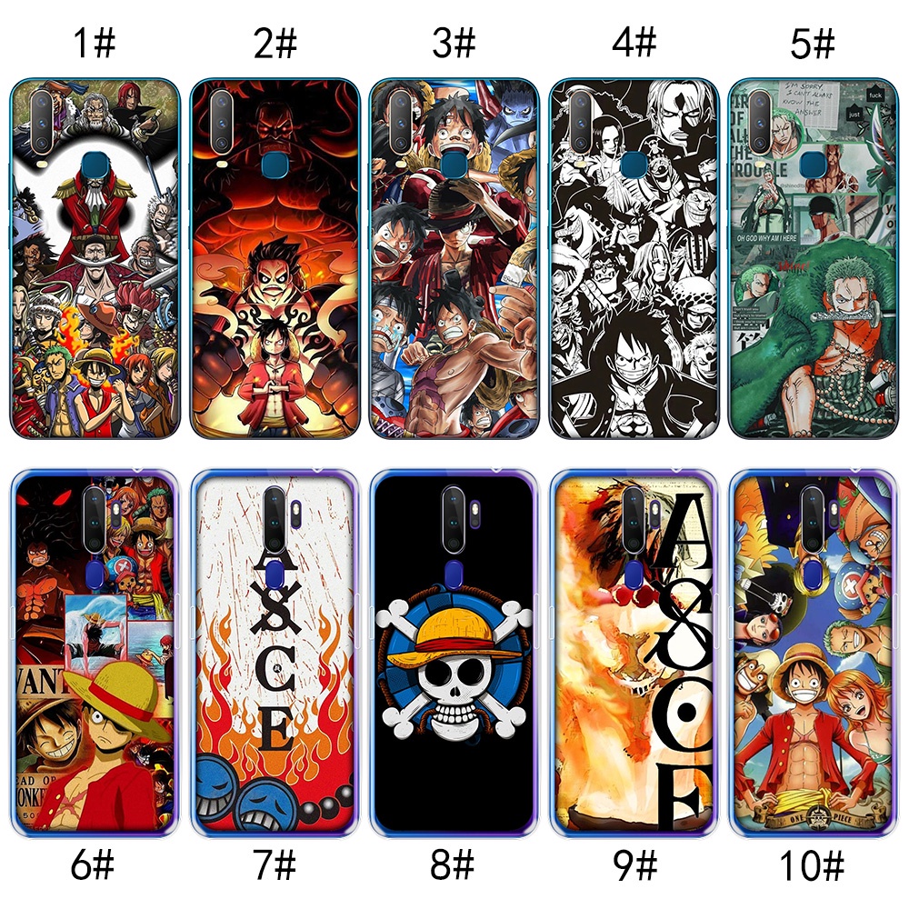 เคสใส ลายลูฟี่วันพีช สําหรับ OPPO R9S Reno 2 2F 2Z 3 4 4G MZD127