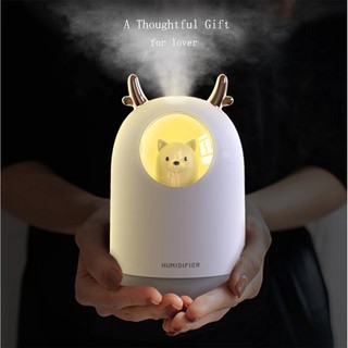 เครื่้องพ่นไอน้ำ สเปรย์ขนาดเล็ก +ไฟLED อะโรม่า เครื่องทำความชื้น Mini USB Humidifier