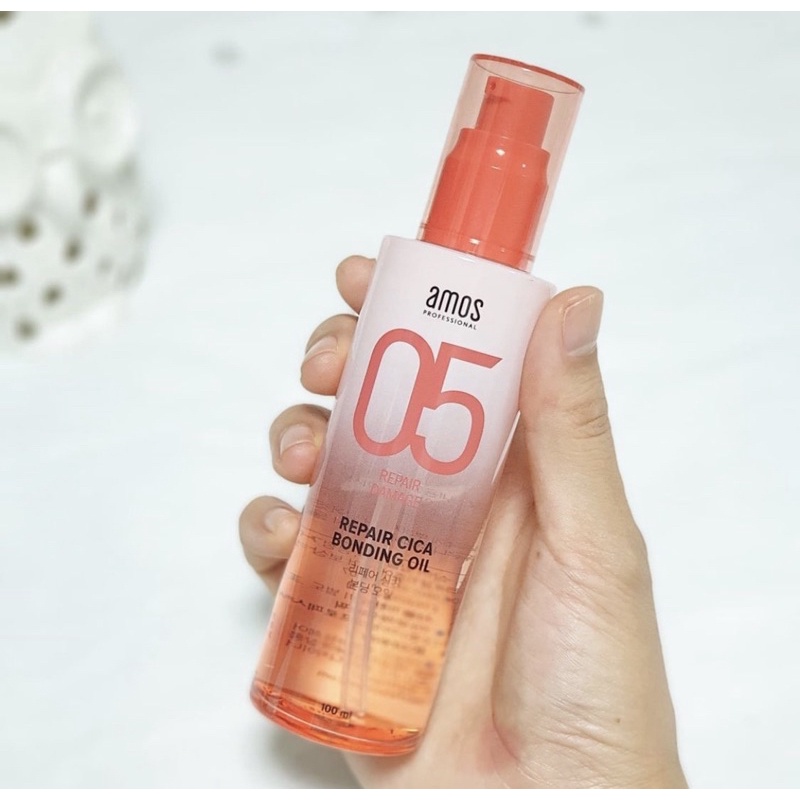 Amos Professional 05 Repair Cica Bonding Oil 100ml ออยบำรุงเส้นผมสำหรับคนที่ชอบกัดสีผม ย้อมผม👩🏻‍🦰🧑🏻‍