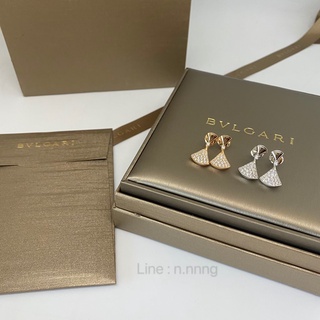 ต่างหูบูการี ต่างหูออกงาน ต่างหูbvlgari rosegold