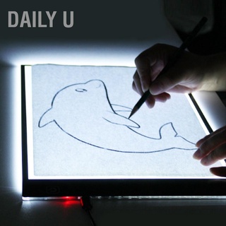 Daily U A5 Usb Led คณะกรรมการคัดลอก 3 ระดับสามารถปรับความสว่างได้สําหรับการวาดภาพร่างกาย