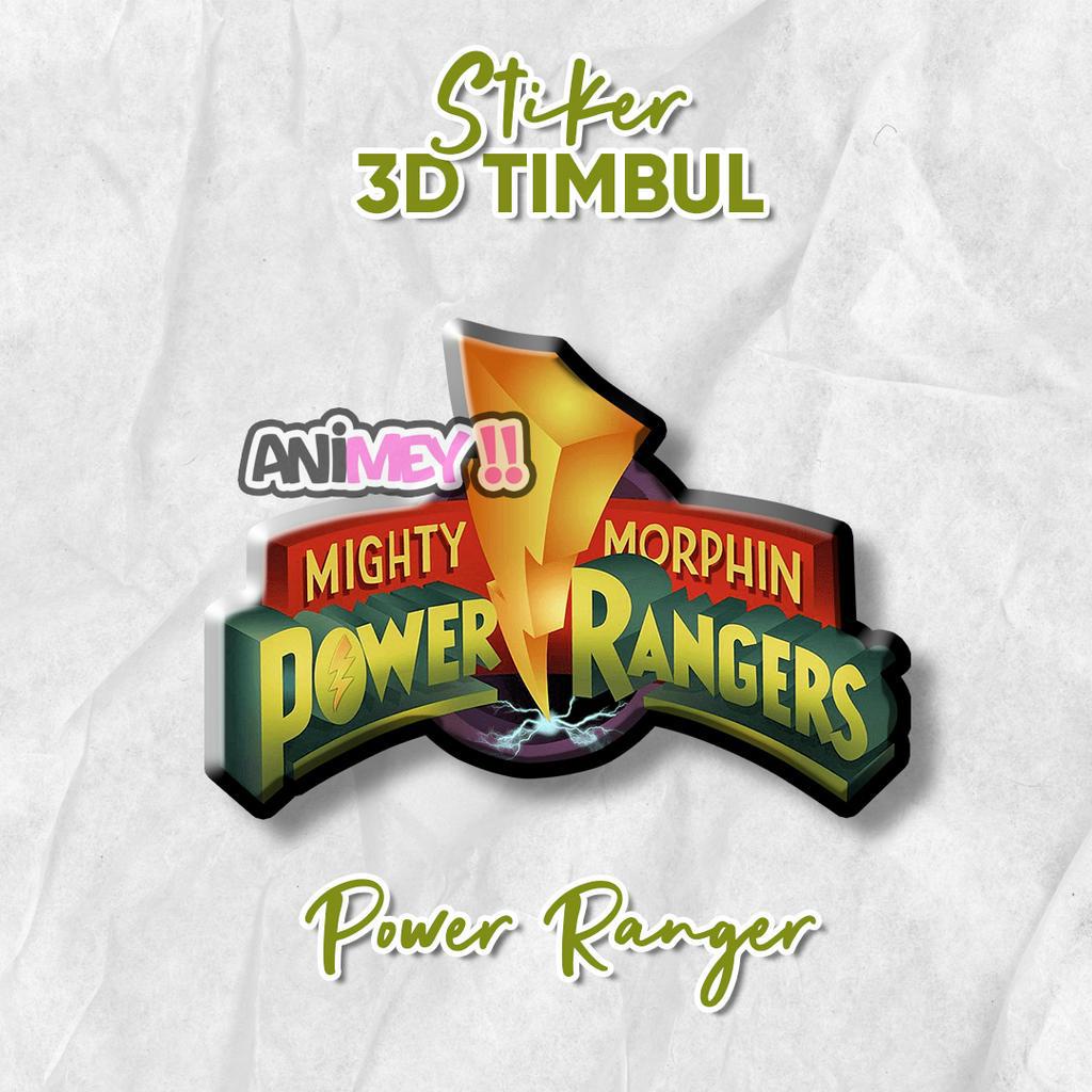 สติกเกอร์เรซิน ลายโลโก้ Power Ranger สําหรับติดตกแต่ง