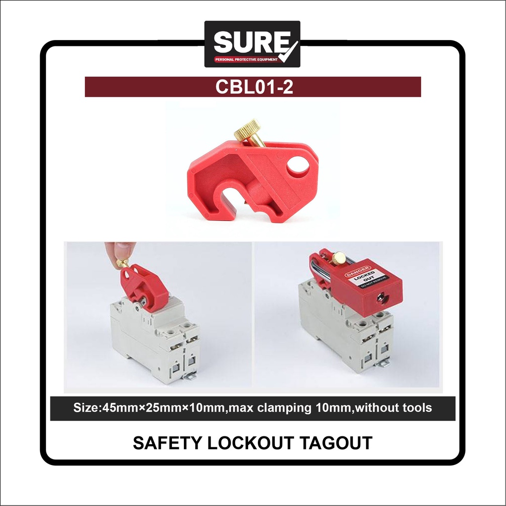 [ออกใบกำกับภาษีได้] CBL01-2 Circuit Breaker Lockout ตัวล็อคเบรกเกอร์แบบมือหมุน (พร้อมส่งในไทย/รวมVatแล้วค่ะ)