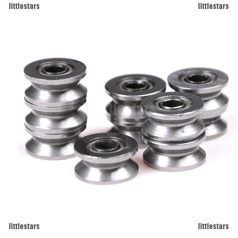 {LUV} 10pcs 624VV V Groove Deep Groove Ball Bearing Traces Walking