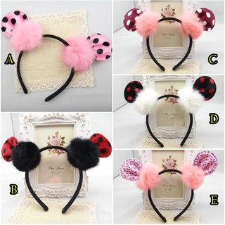 ที่คาดผมหู Minnie Mouse ลายจุด สินค้าเด็กคุณภาพจาก IdeaKidShop