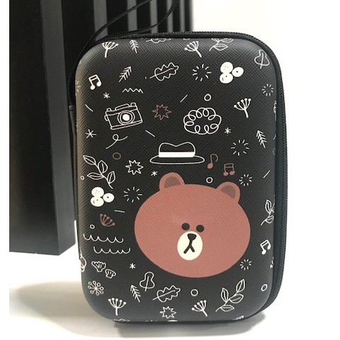บราว BF กล่องใส่ Pwb, HDD , หูฟัง , เอนกประสงค์, Size L ลาย บราว BF งานดี evaกันกระแทก ขนาด13.5x9.5x3.5cm MANOPNEST