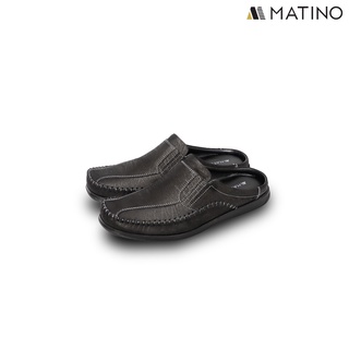 MATINO SHOES รองเท้าชายเปิดส้นหนังแท้ รุ่น MC S 1501BLACK BROWN TORO img 1