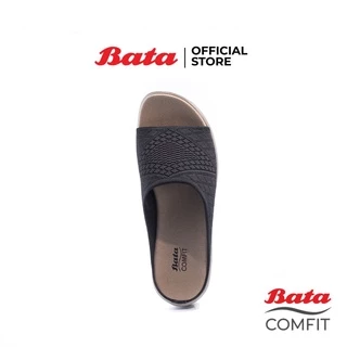 Bata บาจา รองเท้าเพื่อสุขภาพแบบสวม ใส่ลำลอง เสริมสุขภาพ สูง 1 นิ้ว สำหรับผู้หญิง รุ่น Zeta สีดำ 6696868