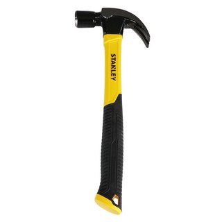 ค้อนหงอน ด้ามไฟเบอร์ STANLEY 24 MM FIBERGLASS NAIL HAMMER STANLEY 24MM