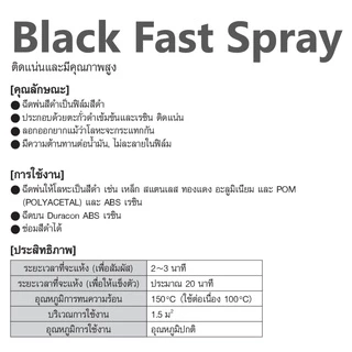 JIP179 สีสเปรย์สีดำด้าน สามารถใช้กับ ABS เหล็ก สแตนเลส ทองแดง อะลูมิเนียม ได้ ติดแน่นทนทาน Matte Black Spray / Ichinen