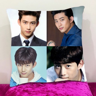 หมอนอิงสั่งทำ ใส่ได้4รูป หมอนอิงขนนุ่ม หมอนอิงโซฟา หมอนอิงในรถ หมอนอิง Cushions Ok Taecyeon แท็กย็อน