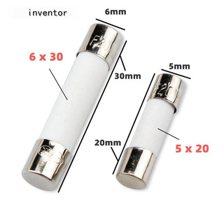 หลอดฟิวส์เซรามิกขนาด 5X20 มม. 6X30 มม. 250V 0.5A 1A 1.5A 2A …