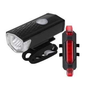 ไฟหน้าติดหน้ารถจักรยาน RAYPAL-2255 300Lumens  ไฟหลังจักรยาน Rapid X (สีแดง) (USB