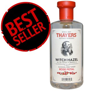 Thayers witch hazel aloe Vera formula 355ml วิชฮาเซล อโลเวร่า ฟอร์มูล่า แอลกอฮอล์ฟรี โทนเนอร์ โรส เพทาล 355ml