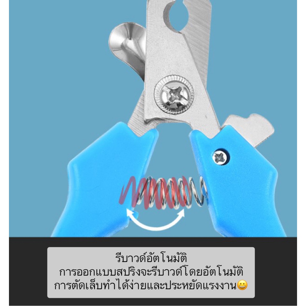 AL-384 กรรไกรตัดเล็บสัตว์เลี้ยง แมว หมา กระต่าย ที่ตัดเล็บแมว สุนัข ตะไบลับเล็บแมว ราคาถูก พร้อมส่ง🥳😍 - รูปที่ 2