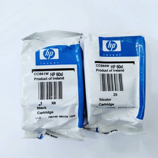 ตลับหมึก HP 60XLBK (ฺBlack) / HP 60XLCO (Tri color)  (ของแท้ No Box ไม่รับเปลี่ยนคืน)