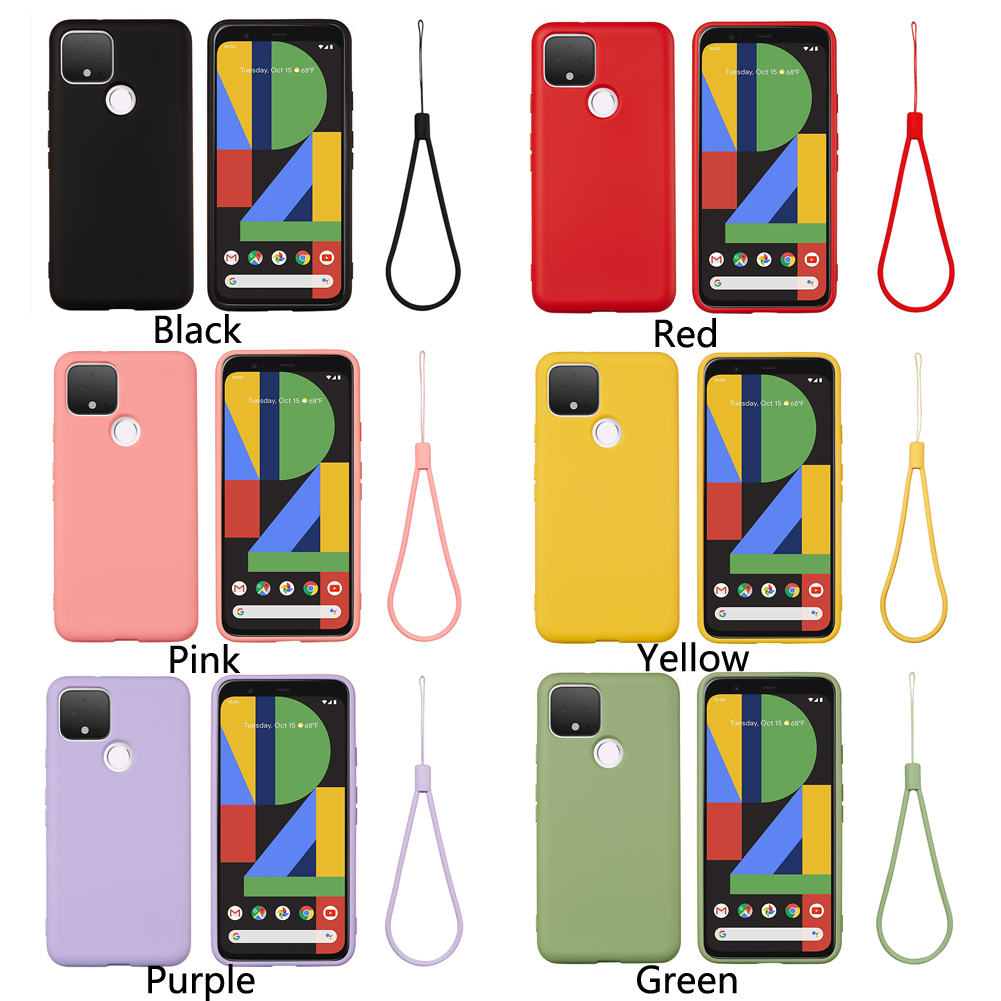 สําหรับ Google Pixel 5A Pixel 4A กรณี Pixel5 XL กรณีซิลิโคนเหลว Pixel 4a (5G) ปลอก Pixel4 XL ยางกันก