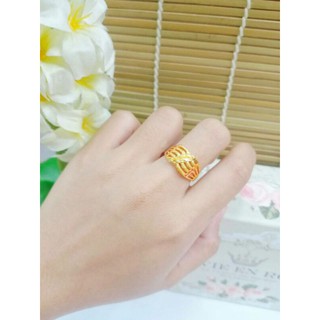 แหวนทอง งานหุ้มือง 5 ไมครอน สวยหรูดูแพง