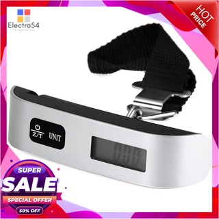 เครื่องชั่งน้ำหนัก เครื่องชั่งกระเป๋า ดิจิตอล แบบพกพา Electronic LCD Luggage Scale 50 Kg/10g รุ่น YW004 (Black)