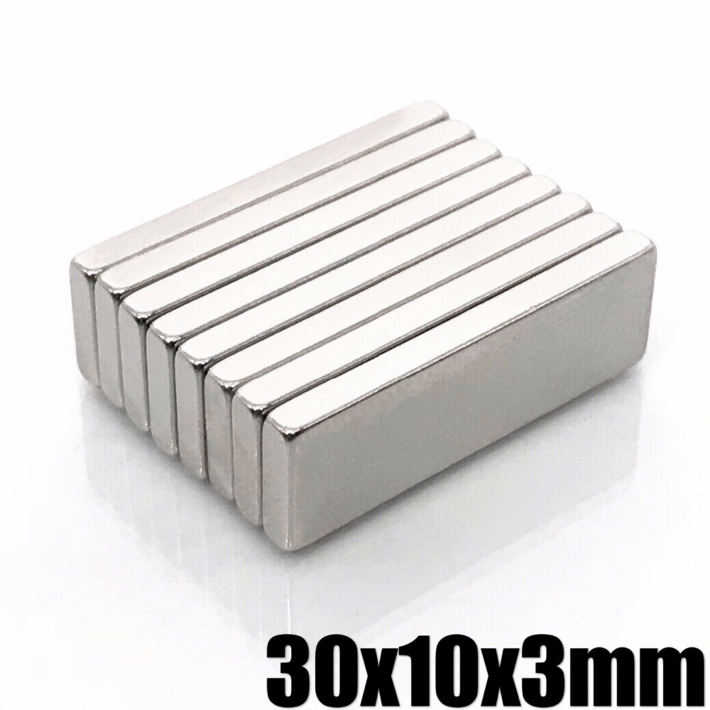 1ชิ้น แม่เหล็กแรงสูง 30*10*3มิล สี่เหลี่ยม 30*10*3mm แม่เหล็ก 30mm x 10mm x 3mm แม่เหล็ก Magnet Neodymium 30x10x3mm