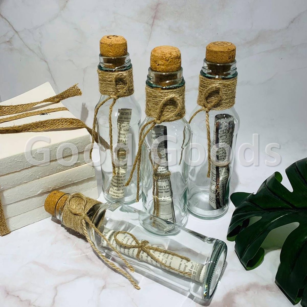 เซต​ Memory in the bottle (MIB 4) ความทรงจำในขวดแก้ว​ ราคาโดนใจ 1 Set  4 ขวด ขวดแก้ววินเทจ ขวดตกแต่ง
