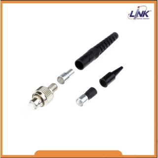 Link UF-0008 FC Multimode, Zirconia Fiber Optic Connector, Black Boot 0.9 mm, 3.0 mm diameter Cable