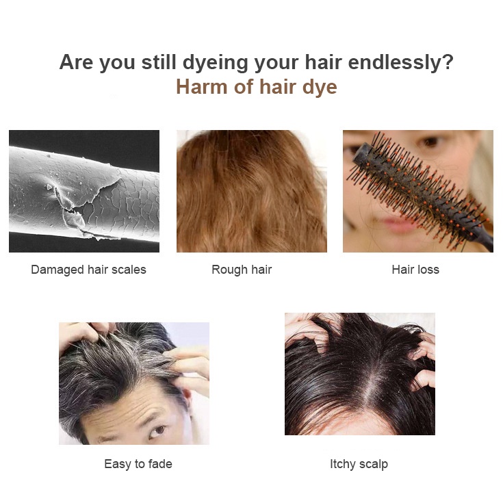 แท่งปิดผมหงอก แท่งปิดผมขาว ลิปปิดผมหงอก ลิปปิดผมขาว แท่งปิดหงอก ปิดเถิก ปิดเหม่ง ปากกาย้อมผมปิดผมหงอกเป็นธรรมช ครีมย้อมสีผม แว็กซ์ย้อมผม สไตล์ลิปสติก - รูปที่ 3