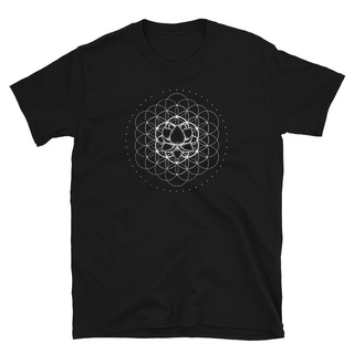 tshirtเสื้อยืดคอกลมฤดูร้อนเสื้อยืด พิมพ์ลายดอกไม้ ดอกบัว Dmt Mandala Chakra สไตล์สร้างสรรค์ สําหรับเล่นโยคะSto4XL