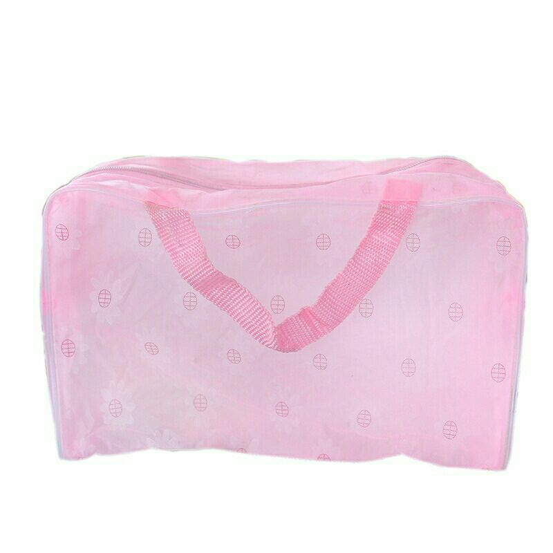 กระเป๋า PVC กันน้ำได้ ใส่ของ ใส่เที่ยว ปิกนิก ใส่เครื่องสำอาง พกพาง่าย สะดวกต่อการใข้งาน สีพาสเทลสวยๆ