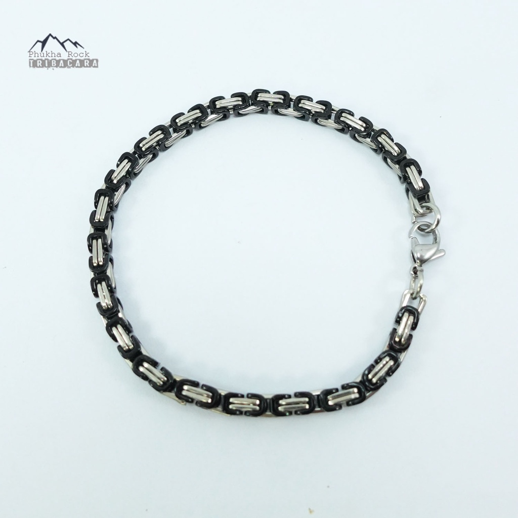 BN33 สร้อยข้อมือ สแตนเลส ลายบาหลี บายแซนไทน์ สแตนเลสแท้ รูปที่ 4