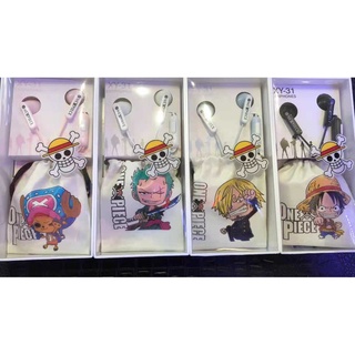 ส่งด่วนๆ🔥 Luffy3.5mm หูฟังพร้อมไมค์คุยโทรศัพท์ได้ Music Universal Earphone With Microphone Cute Headphone In-ear Cartoo