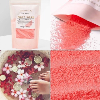 { Sunday Rain }🌱Foot soak Watermelon•
Revive + energize•
ราคา 290.-✨✨