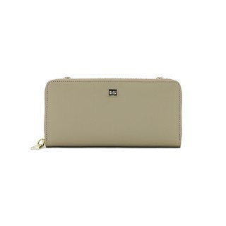 SHU LEATHER WALLET LUCKY COLOR TOP TAUPE กระเป๋าสตางค์