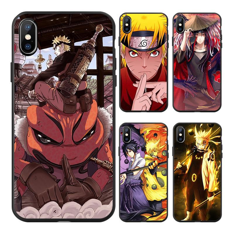 เคส IPhone 11 12 13 6 6S 7 8 Plus XR X XS Pro MAX mini SE โทรศัพท์ TPU แบบนิ่ม ลายการ์ตูนนารูโตะ และซาสึเกะ สําหรับ