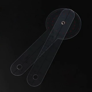 ESP 3Pcs/Set Physio Goniometer Angle Protractor Inch Ruler Joint Bend Measure Clear