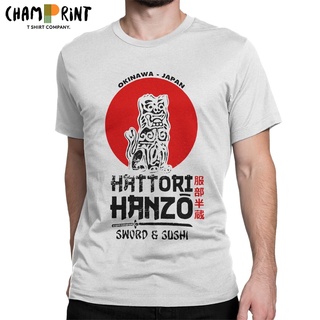 ถูกสุดๆHattori Hanzo Kill Bill บิล สําหรับผู้ชาย &amp;#39; s เสื้อยืดลําลอง ผ้าฝ้าย แขนสั้น พิมพ์ลายดาบภาพยนตร์ญี่ปุ่น พลัสไ