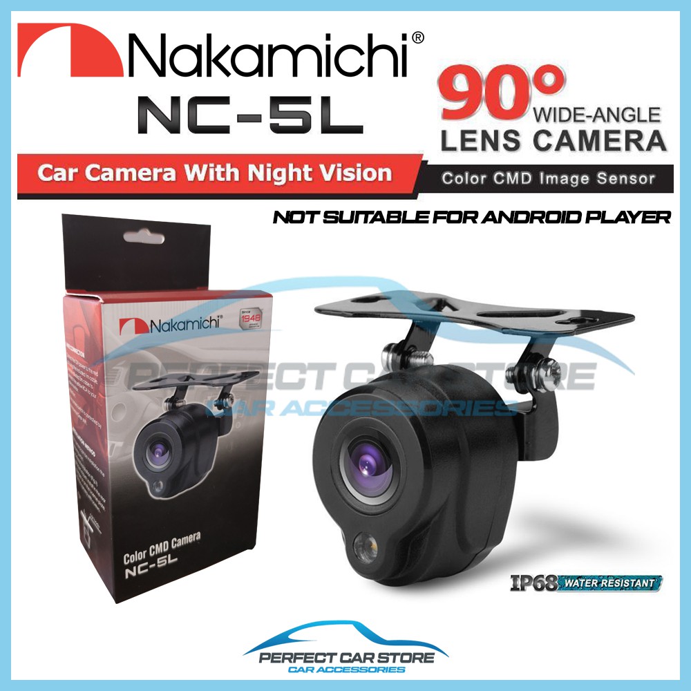Nakamichi NC-5L กล้องมองหลังติดรถยนต์ 90 องศา 1 LED มองเห็นกลางคืน กันน้ํา