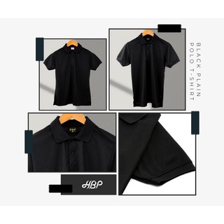 เสื้อโปโลสีดำ แขนจั้ม เนื้อผ้า TK ไม่หด ไม่ย้วย ไม่เสียทรง รีดง่าย