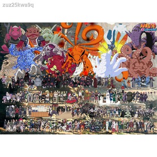 ปริศนาจิ๊กซอว์นารูโตะ 1000 ชิ้นไม้ผู้ใหญ่การ์ตูนอะนิเมะ One Piece เพื่อนบ้านของฉัน อาคารบล็อกของเล่นเพื่อTotoro Natsume