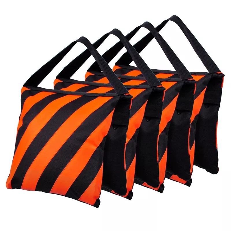 8kg Capacity Boom Arm Tripod Sand Bag Durable Heavy Duty Canvas Sandbag Orange, yellow, blue for photography