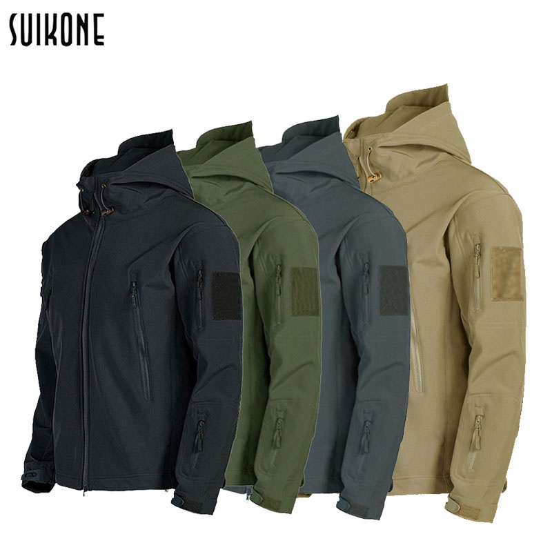 Suikone เสื้อแจ็คเก็ตชาย เสื้อกันหนาวผู้ใหญ่แขนยาวสำหรับผู้ชาย คุณภาพดี ใส่สบาย