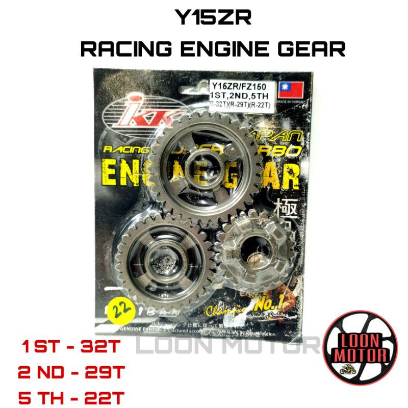 ชุดเกียร์เครื่องยนต์ Y15ZR RACING - IKK RACING