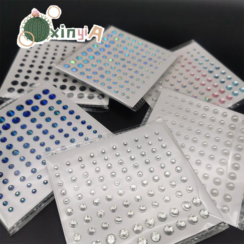 【XINYIA】มุก คิ้ว กลาง ใบหน้า พลอยเทียม ตกแต่งใบหน้า สีตา แต่งหน้า แท่งเพชร