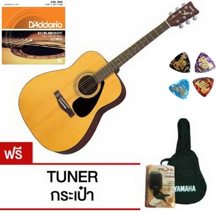 Yamaha กีตาร์โปร่ง รุ่น F-310 แถมฟรีกระเป๋าใส่กีตาร์ Yamaha+TUNER 4 in 1+หกเหลี่ยม +คู่มือYAMAHA+ ปิ